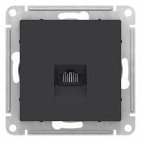Механизм розетки компьютерной ATLAS DESIGN RJ45 карбон SchE ATN001083