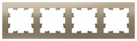 Рамка 4-м ATLAS DESIGN универс. шампань SchE ATN000504