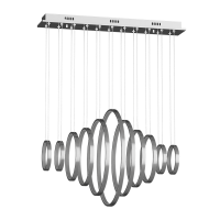 Люстра подвесная декоративная Spring Хром 67 3000 AD14036-11A-CH