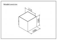 Настенный светильник WELLS, Белый, 12Вт, 3000K, IP54, LWA0150A-WH-WW