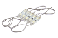 Модуль линзованный SMD5054 2LED,7500-8000K,IP67 0.72w DC12V 160° 44-48LM, 15 см