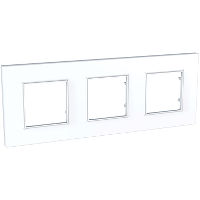 Рамка 3-м Unica quadro бел. SchE MGU2.706.18