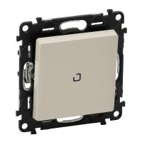Механизм выключателя 1-кл. СП Valena Life 10А IP20 250В 10АХ с индик.; с лицевой панелью; безвинтовые зажимы сл. кость Leg 752204