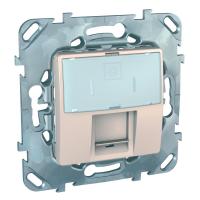 Механизм розетки комп. 1-м СП Unica RJ45 беж. SchE MGU5.421.25ZD
