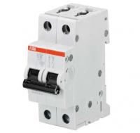 Выключатель автоматический модульный 2п D 4А 6кА S202 ABB 2CDS252001R0041