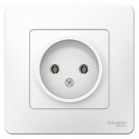 Розетка СП BLANCA 16А 250В без шторок без заземл. бел. SchE BLNRS000011