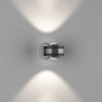 Бра двухстороннее поворотное с линзой LUPA D, Серебро, 6Вт, 4500K, IP20, GW-095-2-6-SL-NW