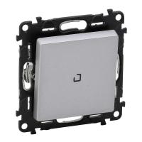 Механизм выключателя 1-кл. СП Valena Life 10А IP20 250В 10АХ с подсветкой; с лицевой панелью алюм. Leg 752610