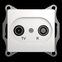 Механизм розетки TV-R 1-м СП Glossa проходной 4DB бел. SchE GSL000195