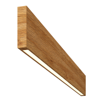 Светильник  из массива (дуб) длина 800мм высота не менее 140мм 3000К, 8Вт