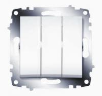 Механизм выключателя 3-кл. СП Cosmo 10А IP20 бел. ABB 619-010200-254