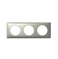 Рамка 3-м Celiane верт. титан Leg 068903