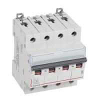 Автоматический выключатель DX³-E 6000 - 6 кА - тип характеристики C - 4П - 230/400 В~ - 32 А - 4 модуля