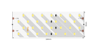 Лента светодиодная ПРО 2835, 280 LED/м, 26 Вт/м, 24В , IP20, Цвет: Нейтральный белый