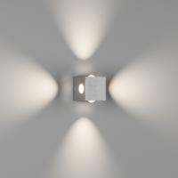 Бра четырехстороннее KVAD 92, Серебро, 4Вт, 3000K, IP20, GW-9092-4-SL-WW