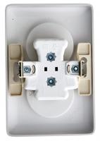 Розетка 2-м СП Хит 16А IP21 без заземл. без защ. шторок бел. SchE RS16-235-B