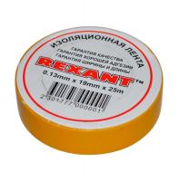 Изолента 19мм (рул.25м) жел. REXANT 09-2202