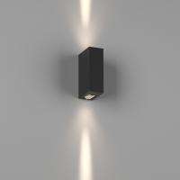 Бра двухстороннее , Черный, 6Вт, 3000K, IP54, GW-A151-2-6-BL-WW
