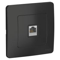 Розетка компьютерная СП BLANCA RJ45 кат.5e антрацит SchE BLNIS045006