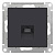 Механизм розетки компьютерной ATLAS DESIGN RJ45 карбон SchE ATN001083