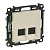 Механизм розетки комп. 2-м Valena Life RJ45 CAT.5E UTP с лицевой панелью сл. кость Leg 753541