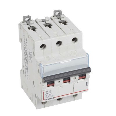 Выключатель автоматический модульный 3п C 50А 6кА DX3-E Leg 407296