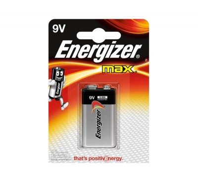 Элемент питания алкалиновый "крона" 6LR61-1BL MAX (12/4320) (блист.1шт) Energizer Б0016824