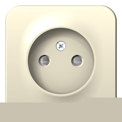 Розетка ОП BLANCA 16А 250В защ. шторки без заземл. молоч. SchE BLNRA001102