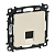 Механизм розетки комп. 1-м Valena Life RJ45 CAT.6 UTP с лицевой панелью сл. кость Leg 753542