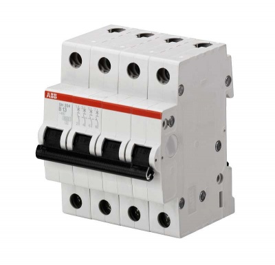 Выключатель автоматический модульный 4п C 16А 4.5кА SH204L ABB 2CDS244001R0164