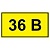 Символ "36В" 20х40 ИЭК YPC10-0036V-1-100