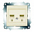Механизм розетки комп. 2-м Cosmo (RJ45 CAT.6 + RJ45 CAT.6) крем. ABB 619-010300-248